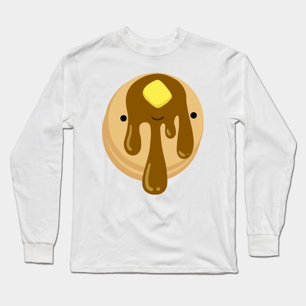 Cute Pancake Breakfast Friend Long Sleeve T-Shirt by SaganPie